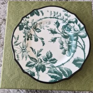 Gucci Green Floral Plates (2 Plates)